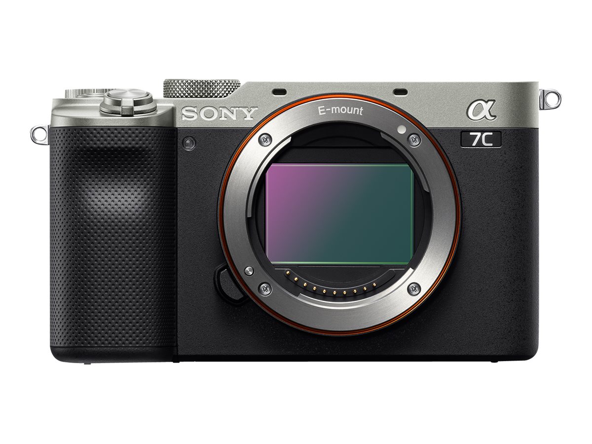 Sony Alpha A7C Full-frame Mirrorless Interchangeable Lens Camera, Body, Silver | Sony | Full-frame Mirrorless Interchangeable Lens Camera | Alpha A7C | Mirrorless Camera body | 24.2 MP | ISO sensitivity (max) 204800 | Display diagonal 3.0 " | Video recording | Wi-Fi | Fast Hybrid AF | Magnification 0.59 x | Viewfinder | CMOS | Silver - Image 2