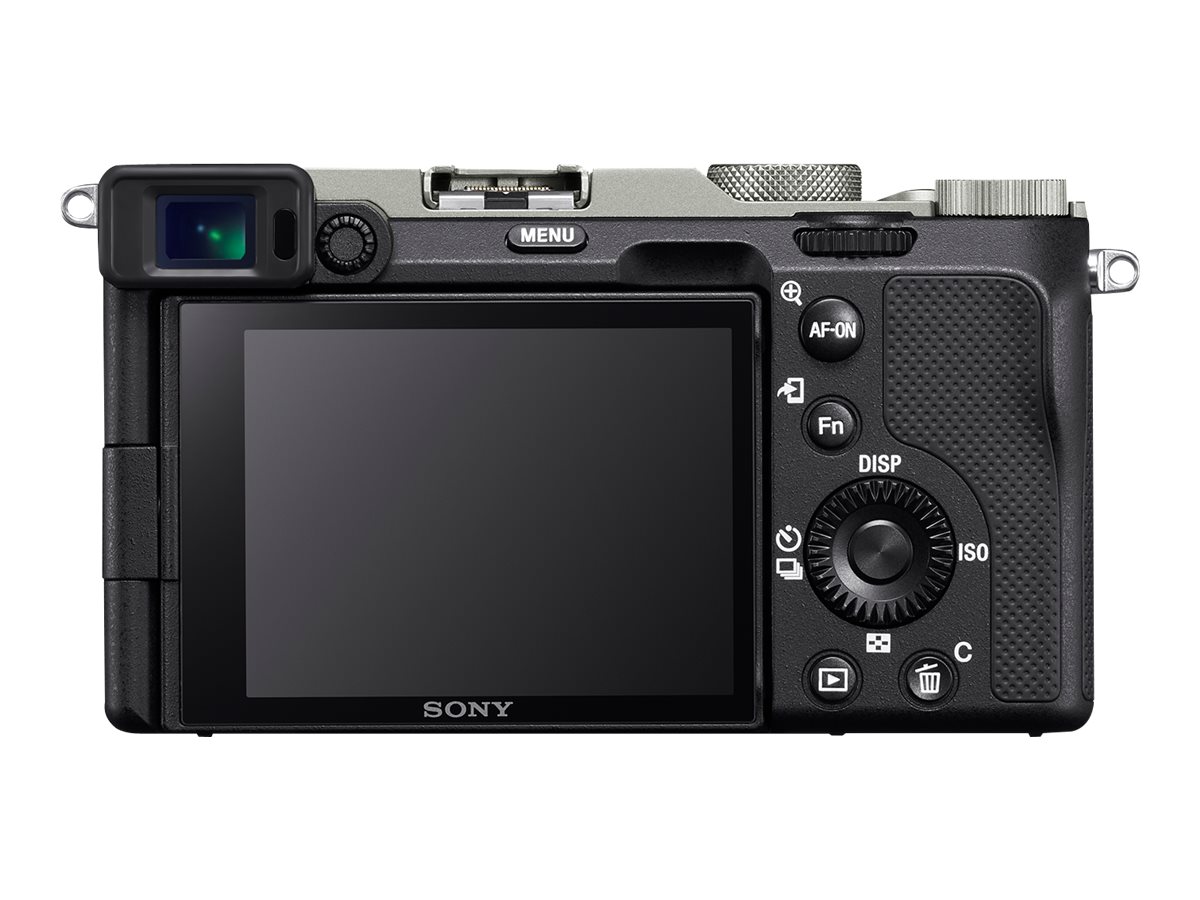 Sony Alpha A7C Full-frame Mirrorless Interchangeable Lens Camera, Body, Silver | Sony | Full-frame Mirrorless Interchangeable Lens Camera | Alpha A7C | Mirrorless Camera body | 24.2 MP | ISO sensitivity (max) 204800 | Display diagonal 3.0 " | Video recording | Wi-Fi | Fast Hybrid AF | Magnification 0.59 x | Viewfinder | CMOS | Silver - Image 6