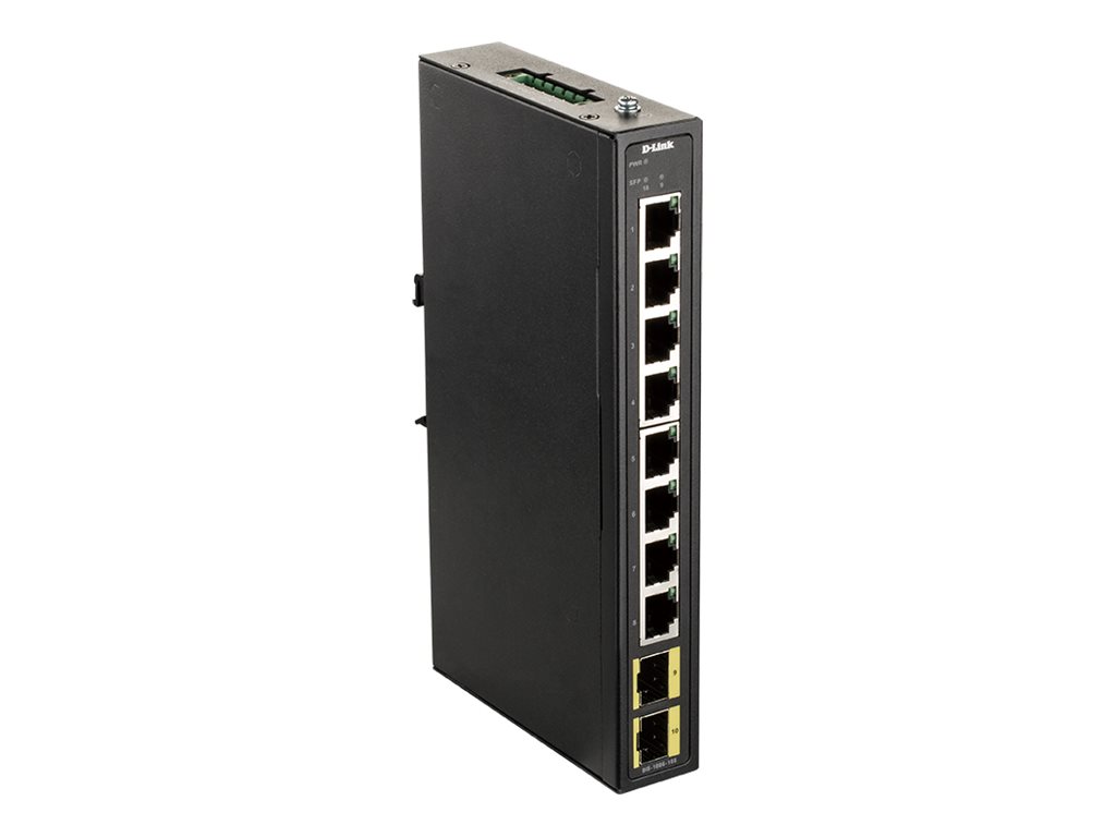 D-Link DIS-100G-10S Switch L2 Unmanaged Industrial, 8x10/100/1000Base-T ports, 2 SFP ports, Steel case | D-Link | 60 month(s) - Image 4