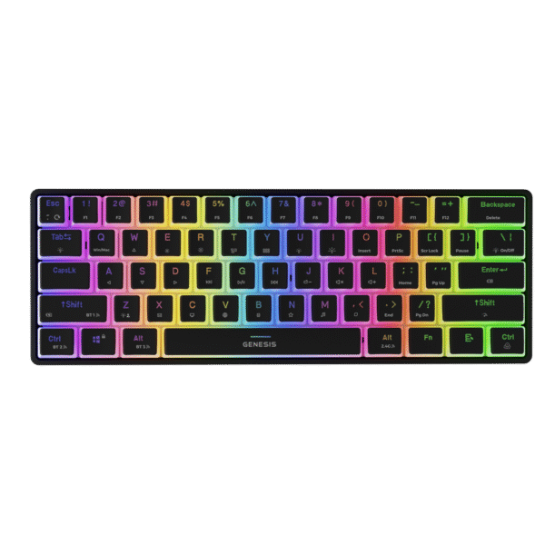 Genesis THOR 660 G2 | Gaming keyboard | Wireless/Wired | US | Black | 2.4 GHz, Bluetooth, USB | Linear