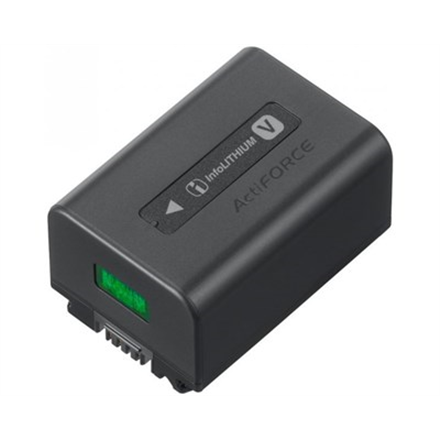 Sony | Compact V-series InfoLITHIUM™ rechargeable battery with 7.3V mean output and 6.9Wh (950mAh) capacity. | NP-FV50A