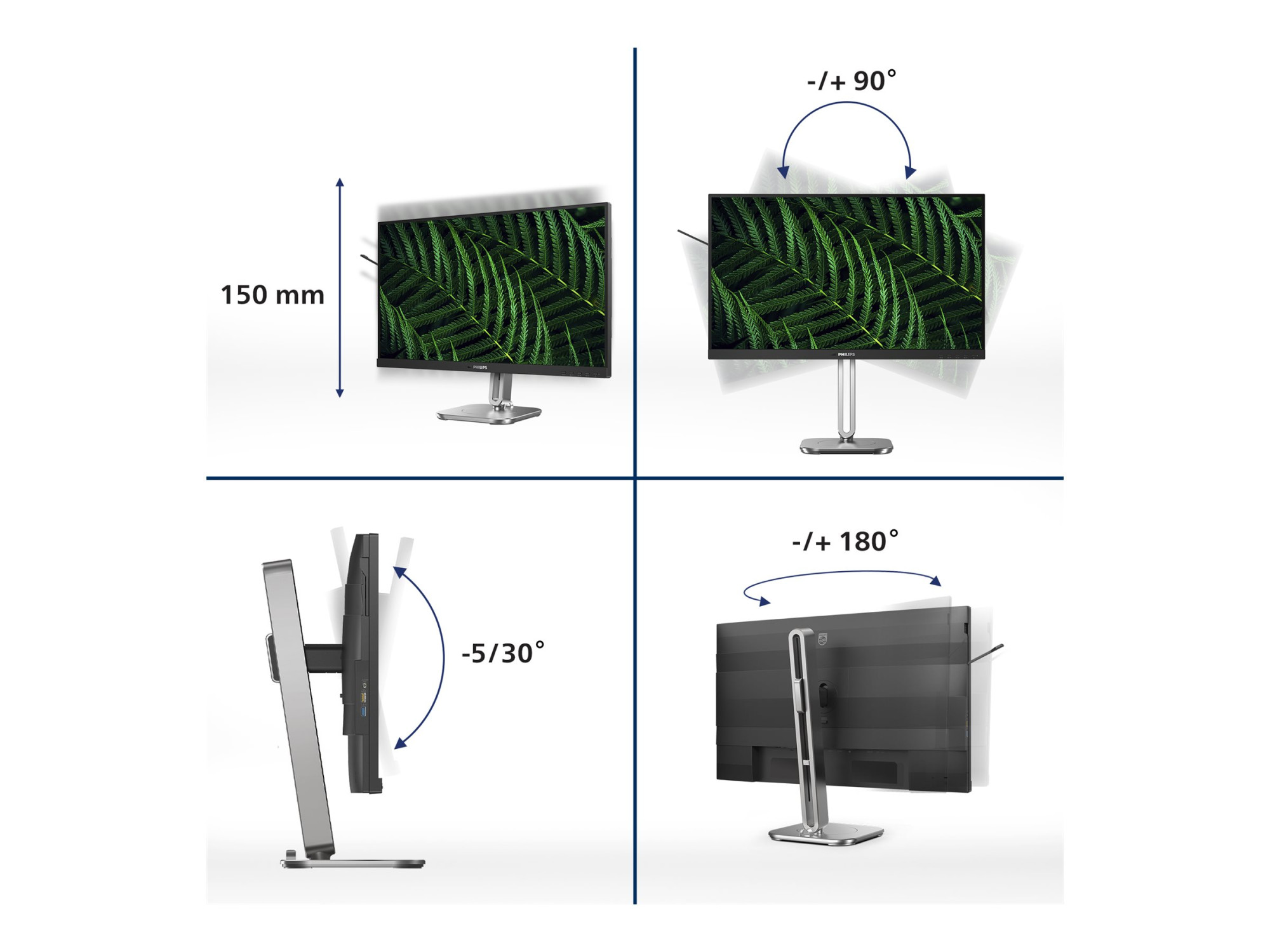 Philips | 27B2G5200/00 | 27 " | IPS | 16:9 | 100 Hz | 4 ms | 1920 x 1080 pixels | 300 cd/m² | HDMI ports quantity 1 - Image 18