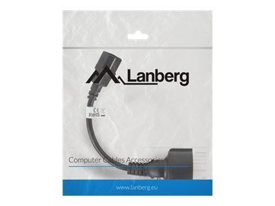 Lanberg | IEC 320 C14 to Schuko Adapter Cable for UPS | CA-C14E-10CC-0018-BK - Image 6