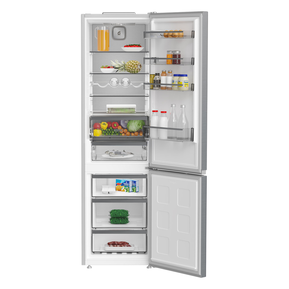 Whirlpool Refrigerator | WHK 25404 XP8E | Energy efficiency class A | Free standing | Combi | Height 203.5 cm | No Frost system | Freezer net capacity 106 L | 32 dB | Pearl Inox - Image 5