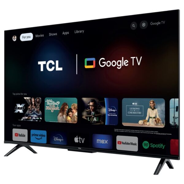 TCL 4K QLED TV | 65T69C | 65 | Smart TV | Google TV | UHD | Black