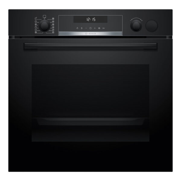 Bosch Oven | HRG578BB7 | 71 L | Electric | Pyrolysis | Knobs | Steam function | Height 59.5 cm | Width 59.4 cm | Black