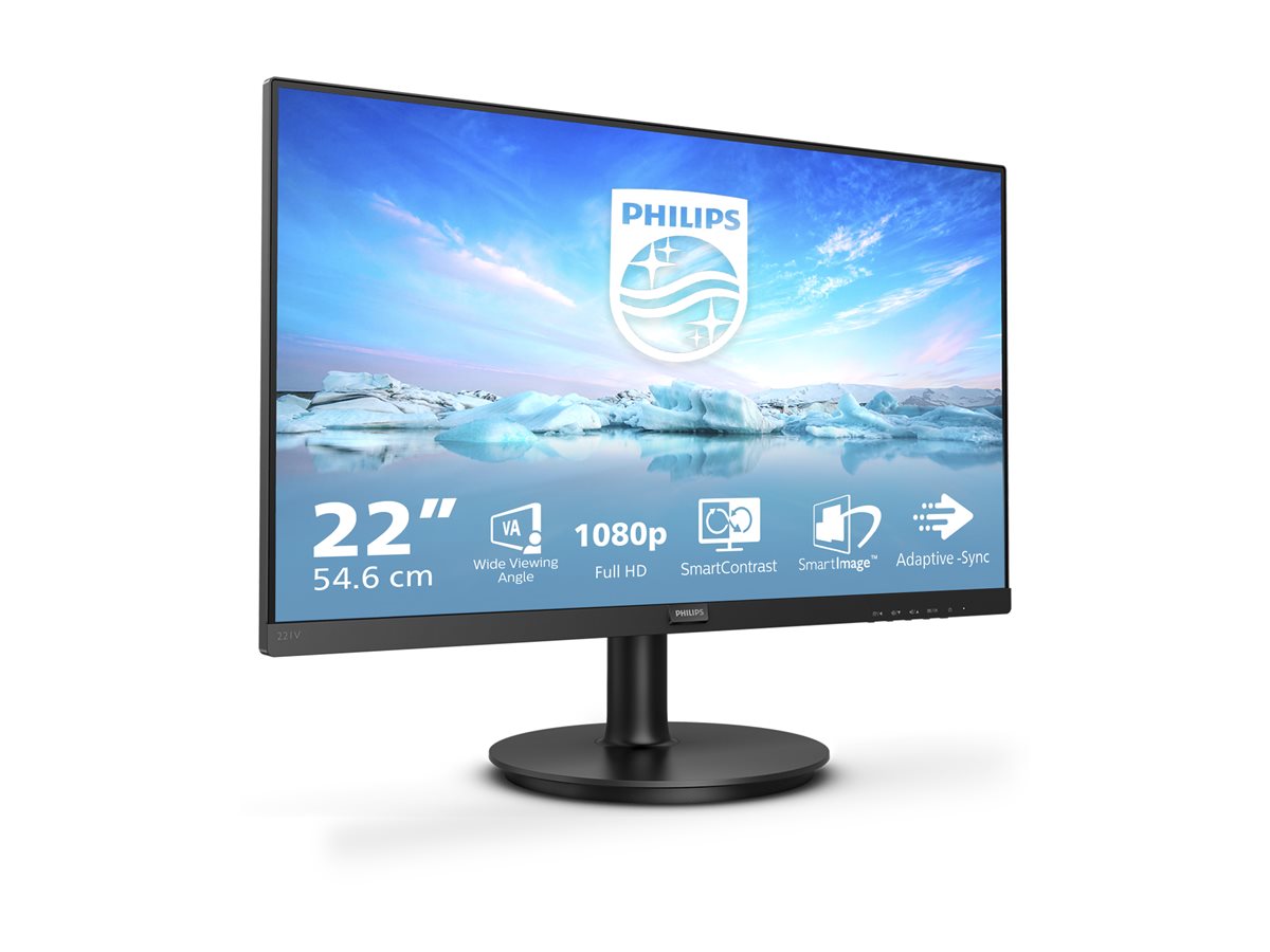 Philips | 221V8A | 21.5 " | VA | FHD | 75 Hz | 4 ms | 1920 x 1080 | 200 cd/m² | HDMI ports quantity 1 x HDMI | Black - Image 6