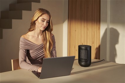 Duux Zone Personal Ceramic Heater | Ceramic Heater | 600/900/1500 W | Black | IP21 - Image 4