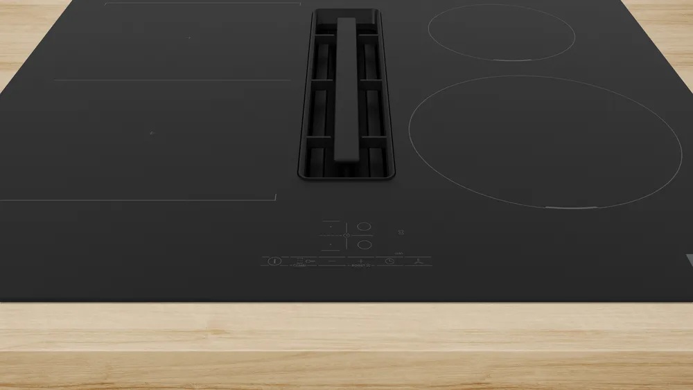 Bosch | PVS611B16E | Induction hob with integrated ventilation system | 60 cm | Number of burners/cooking zones 4 | B | Black | Touch - Image 3