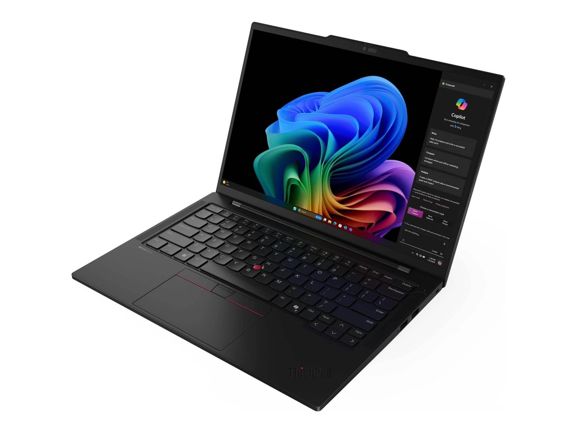 Lenovo ThinkPad T14s | Black | 14 " | IPS | WUXGA | 1920 x 1200 pixels | Anti-glare | Snapdragon X Elite | X1E-78-100 | 32 GB | Soldered LPDDR5x | Solid-state drive capacity 1000 GB | Qualcomm Adreno GPU | Windows 11 Pro | 802.11be | Bluetooth version 5.3 | Keyboard language English | Keyboard backlit | Warranty 36 month(s) | Battery warranty 12 month(s) - Image 4