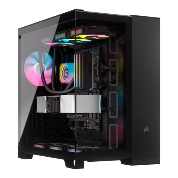 Corsair Dual Chamber PC Case | iCUE LINK 6500X RGB | Black | Mid Tower | Power supply included No | ATX