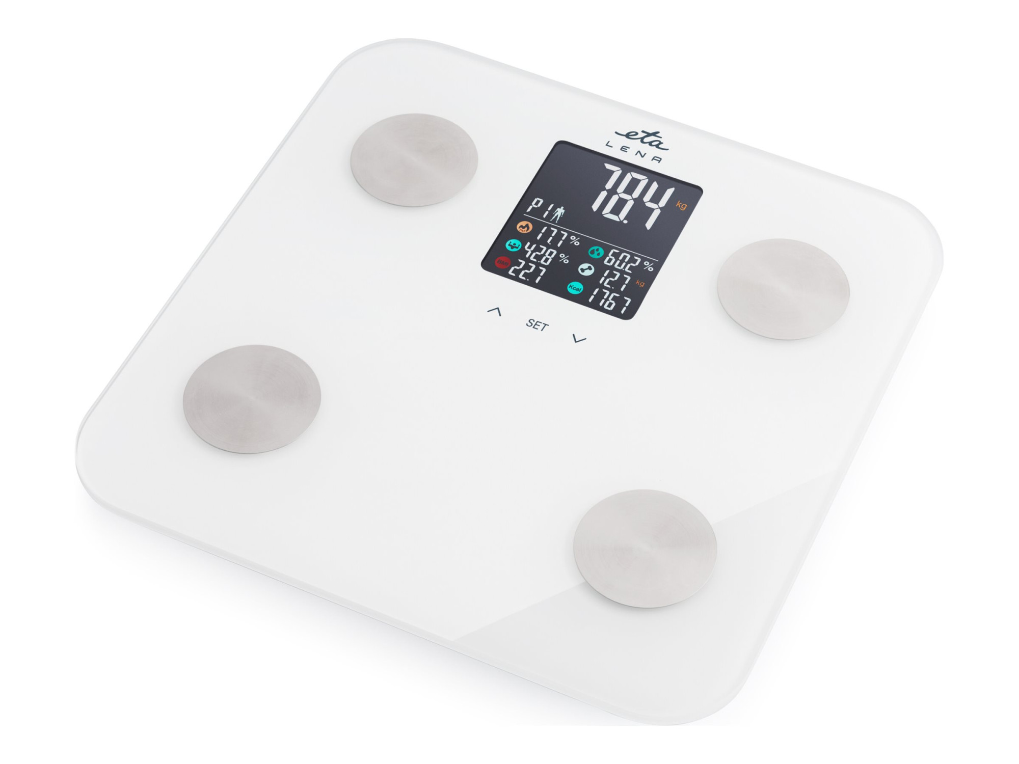 ETA Personal Scale | ETA378190000 Lena | Maximum weight (capacity) 180 kg | Accuracy 100 g | Body Mass Index (BMI) measuring | White - Image 2