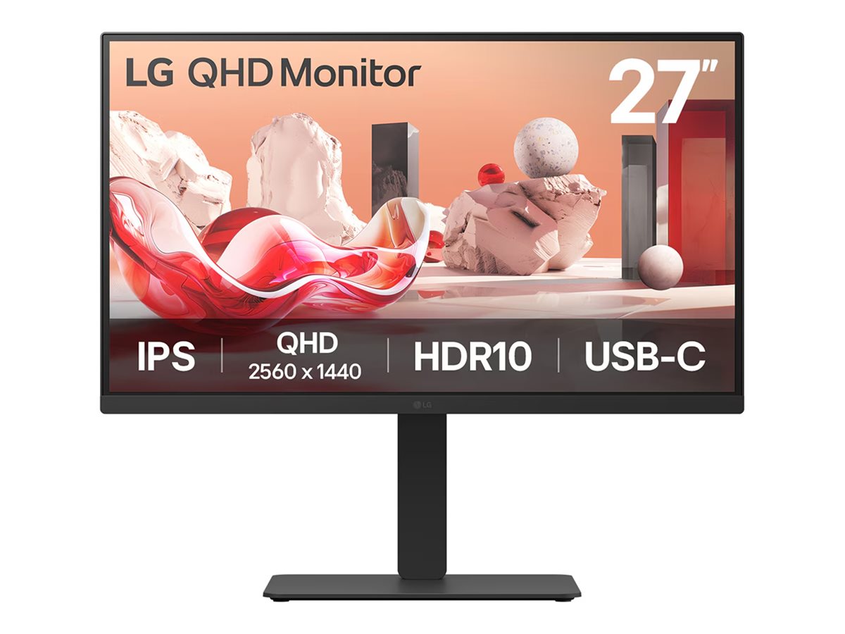 LG | 27BA75QB-B | 27 " | IPS | 16:9 | 100 Hz | 5 ms | 2560 x 1440 pixels | 280 cd/m² | HDMI ports quantity 1 | Black - Image 2