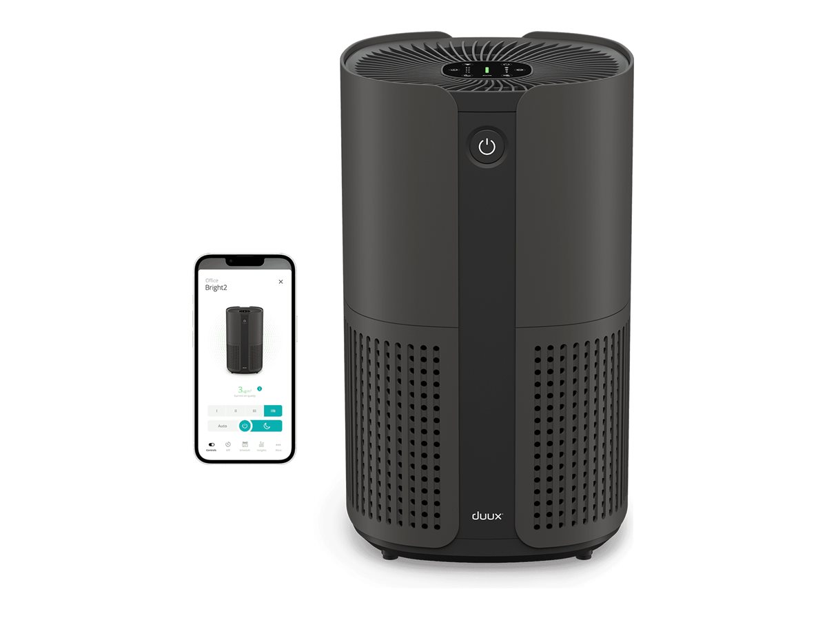 Duux Smart Air Purifier | Bright 2 | 4-22 W | Suitable for rooms up to 42 m² | Black - Image 2
