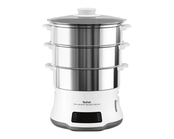 TEFAL Steamer Pot | VC502D10 | 0.7 L | Number of programs 8 | White/Stainless Steel