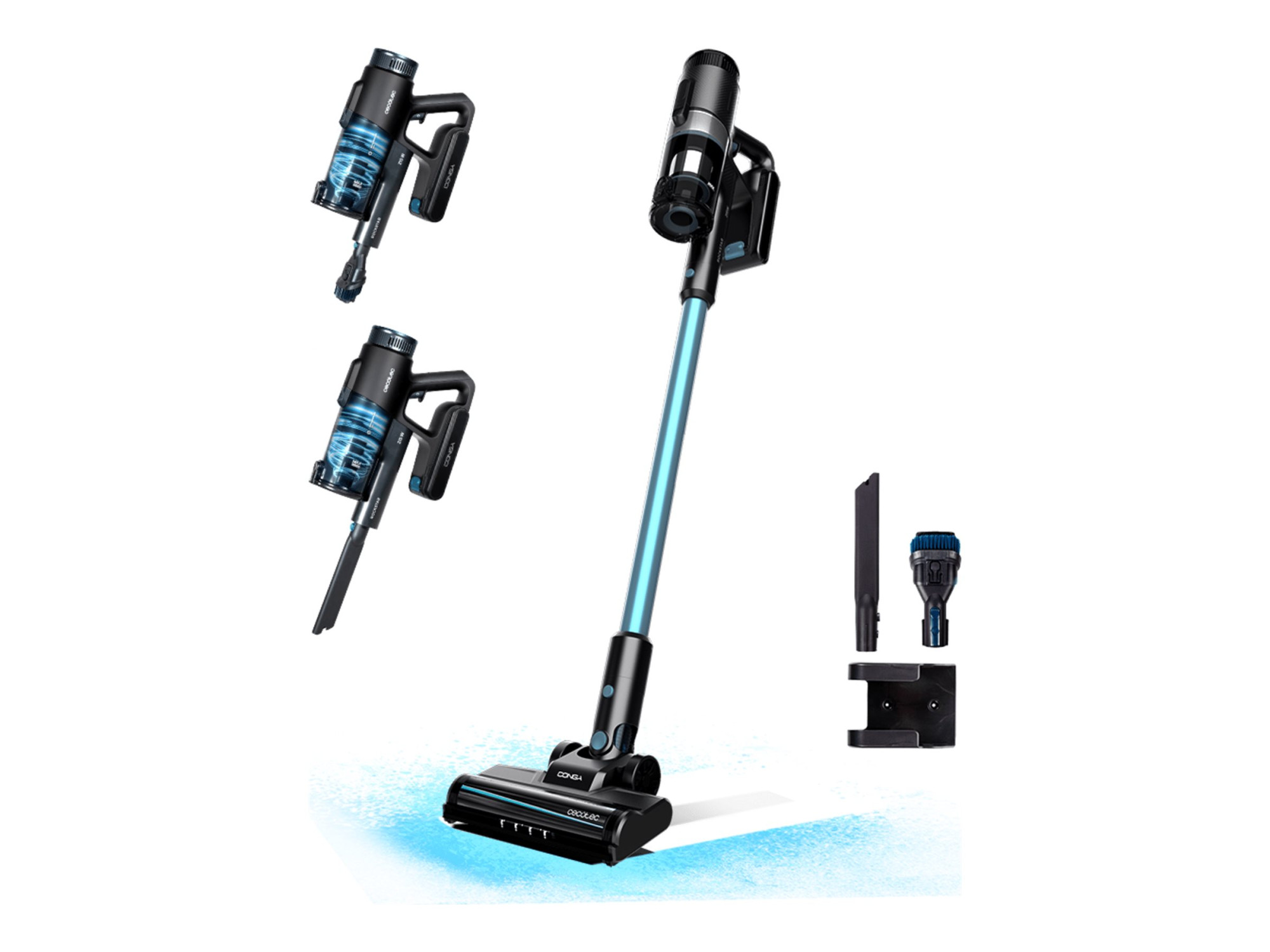 Cecotec Vacuum cleaner | Conga Rockstar 1500 Ray Pure | Cordless operating | Handstick | 215 W | 25.2 V | Operating time (max) 45 min | Black/Grey - Image 2