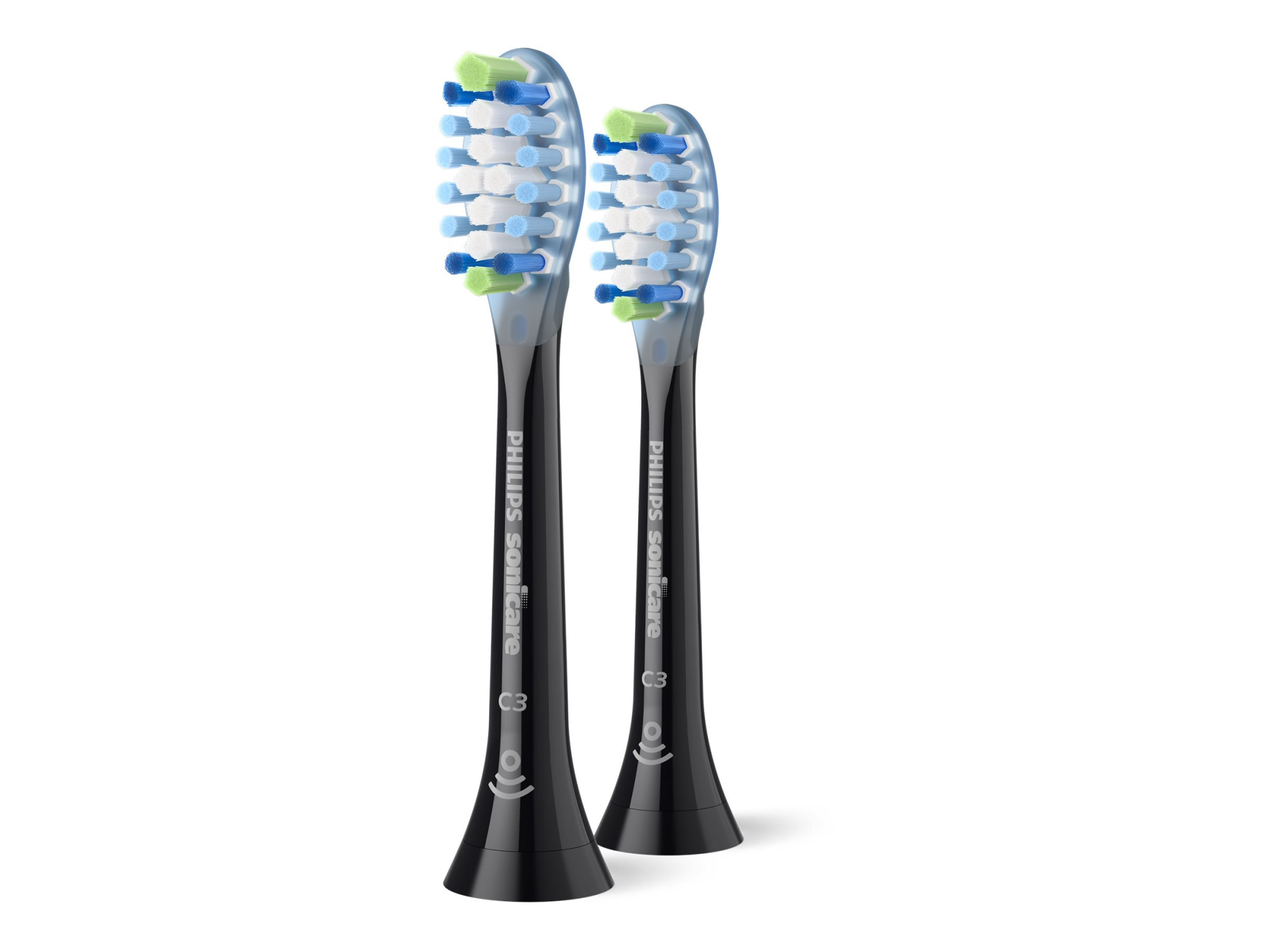 Philips | Replacement brush heads | HX9042/88 Sonicare Premium Plaque Defence | Heads | For adults | Number of brush heads included 2 | Black - Image 2