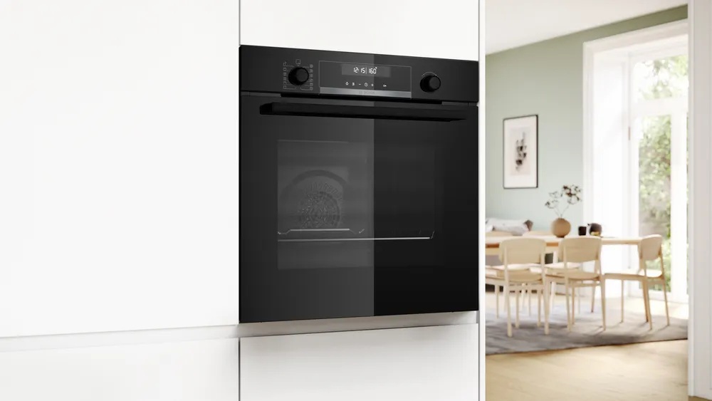 Bosch Oven | HBG578EB7 | 71 L | Electric | Pyrolysis | Knobs | Height 59.5 cm | Width 59.4 cm | Black - Image 5