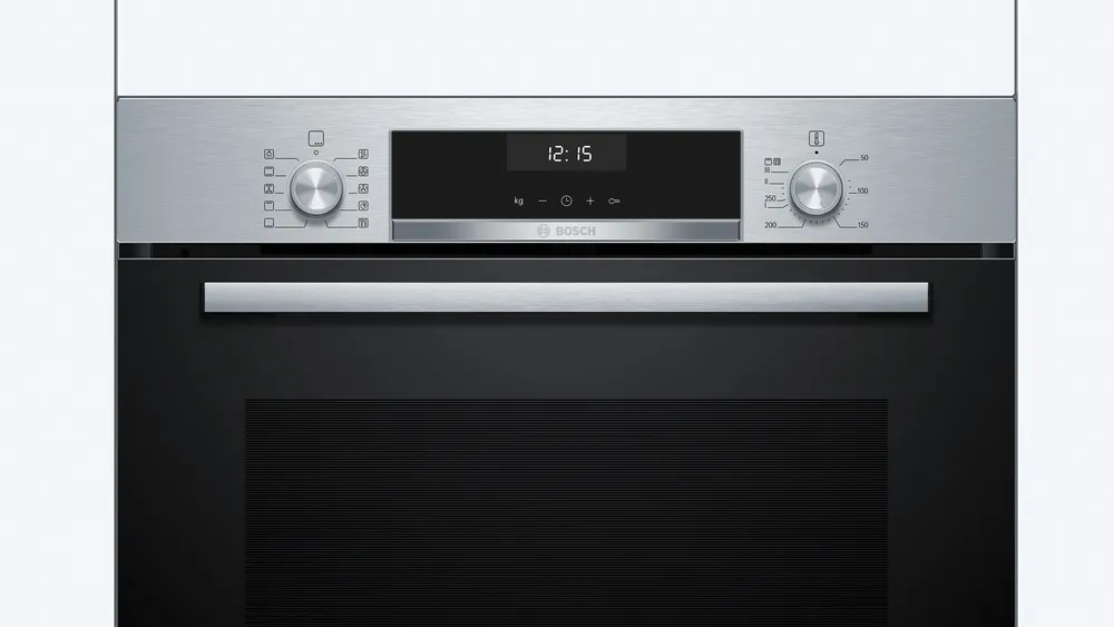 Bosch Oven | HBG517CS3 | 71 L | Electric | Hydrolytic | Knobs | Height 59.5 cm | Width 59.4 cm | Stainless steel - Image 3