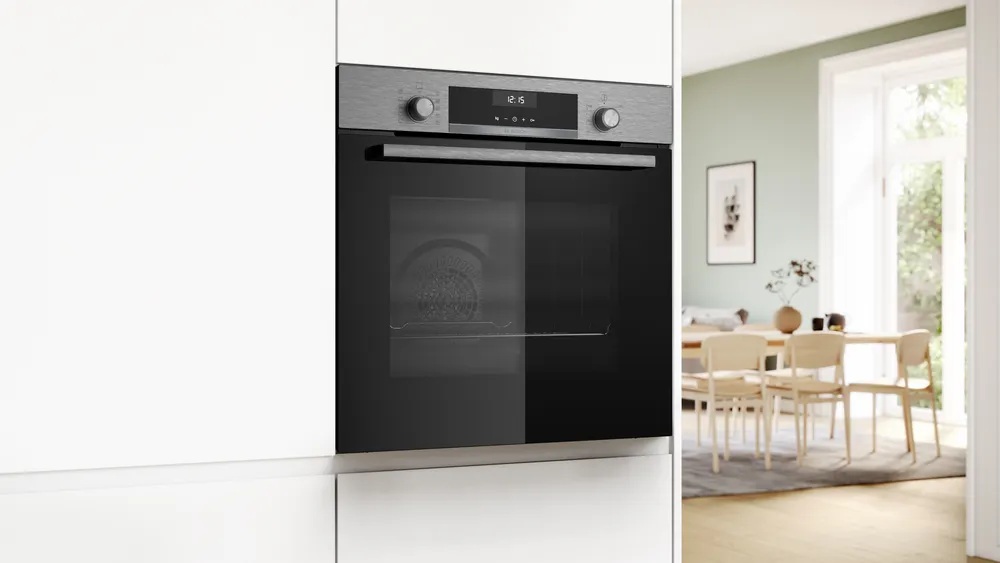 Bosch Oven | HBG517CS3 | 71 L | Electric | Hydrolytic | Knobs | Height 59.5 cm | Width 59.4 cm | Stainless steel - Image 5
