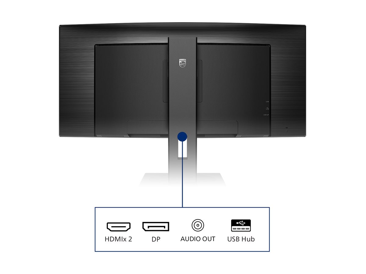 Philips | Curved UltraWide | 345B1C | 34 " | VA | WQHD | 21:9 | 100 Hz | 5 ms | 3440 x 1440 | 300 cd/m² | HDMI ports quantity 1 | Black | Warranty 24 month(s) - Image 29