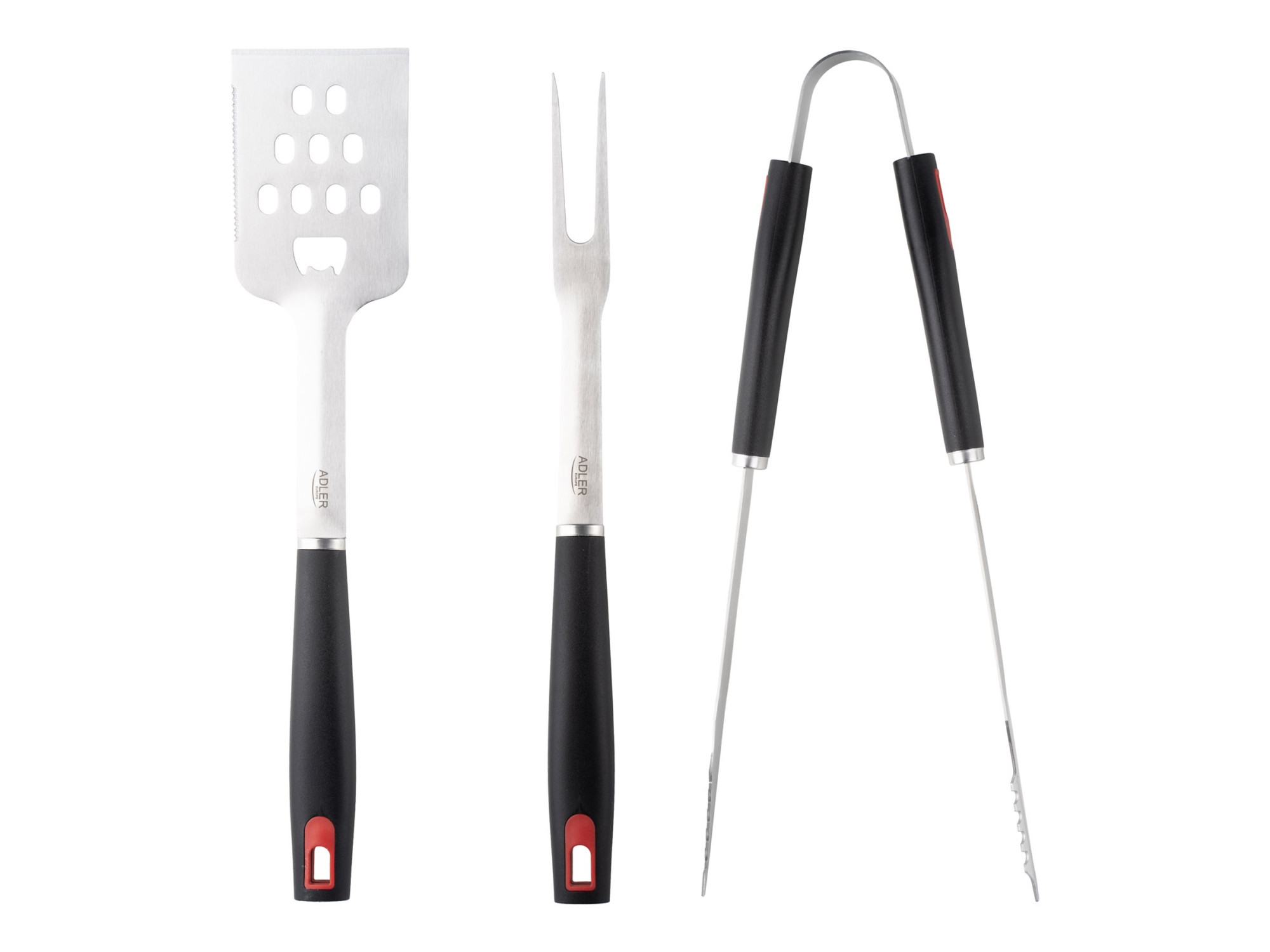 Adler | Grill Utensil Set with Carrying Case | AD 6727 | Grill Cutlery Set | 4 pc(s) | Stainless Steel/Black - Image 2