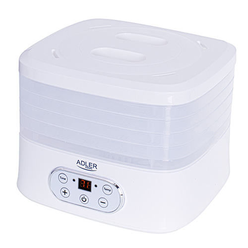 Adler | Food Dehydrator | AD 6658 | Power 230 W | Number of trays 5 | Temperature control | Integrated timer | White - Image 2