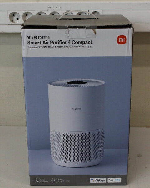 SALE OUT. Xiaomi Smart Air Purifier 4 Compact EU | Xiaomi Smart Air Purifier 4 Compact EU | 27 W | Suitable for rooms up to 16-27 m² | White | DEMO, DAMAGED PACKAGING, MISSING: POWER ADAPTER AND MANUALS
