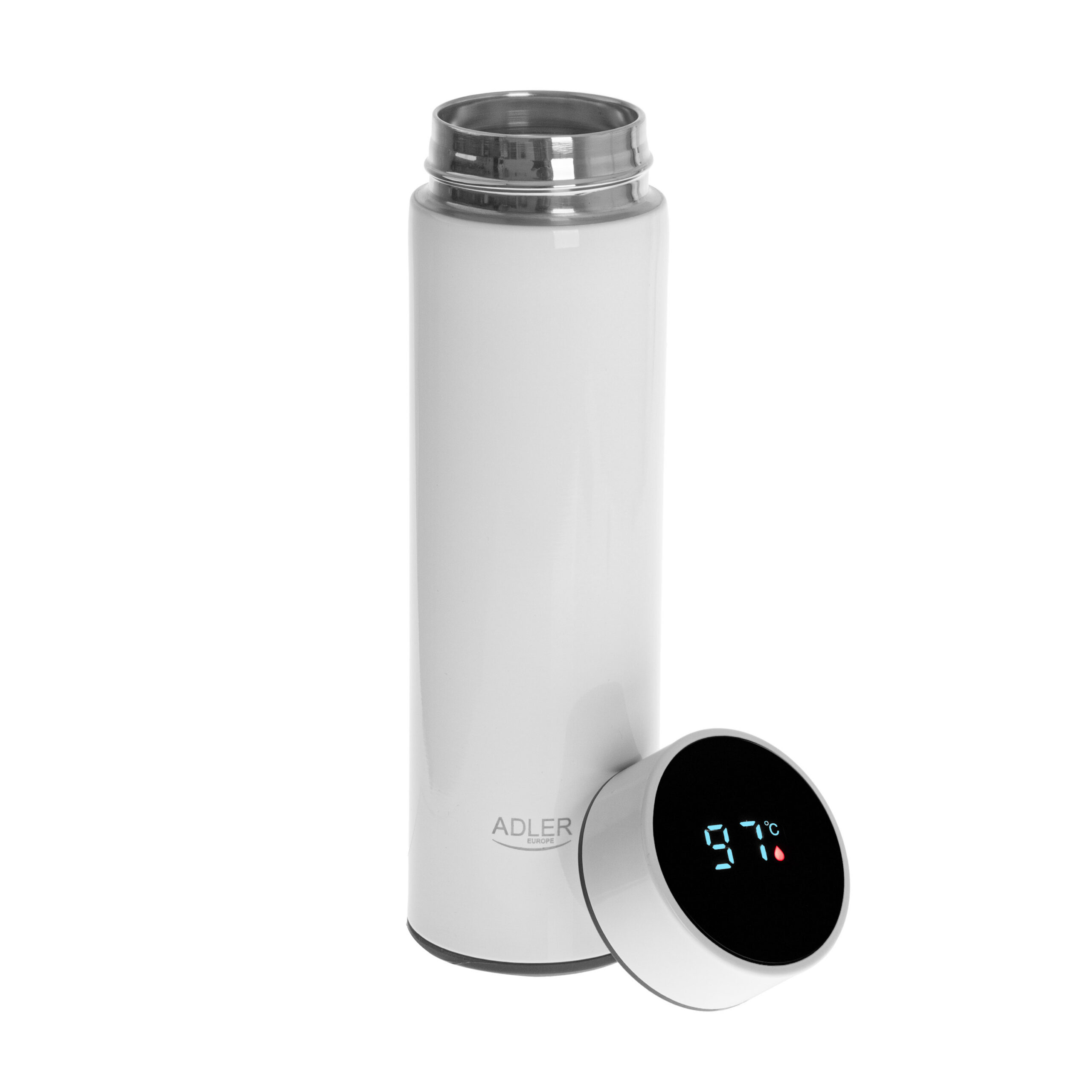 Adler | Thermal Flask | AD 4506w | Material Stainless steel/Silicone | White - Image 3