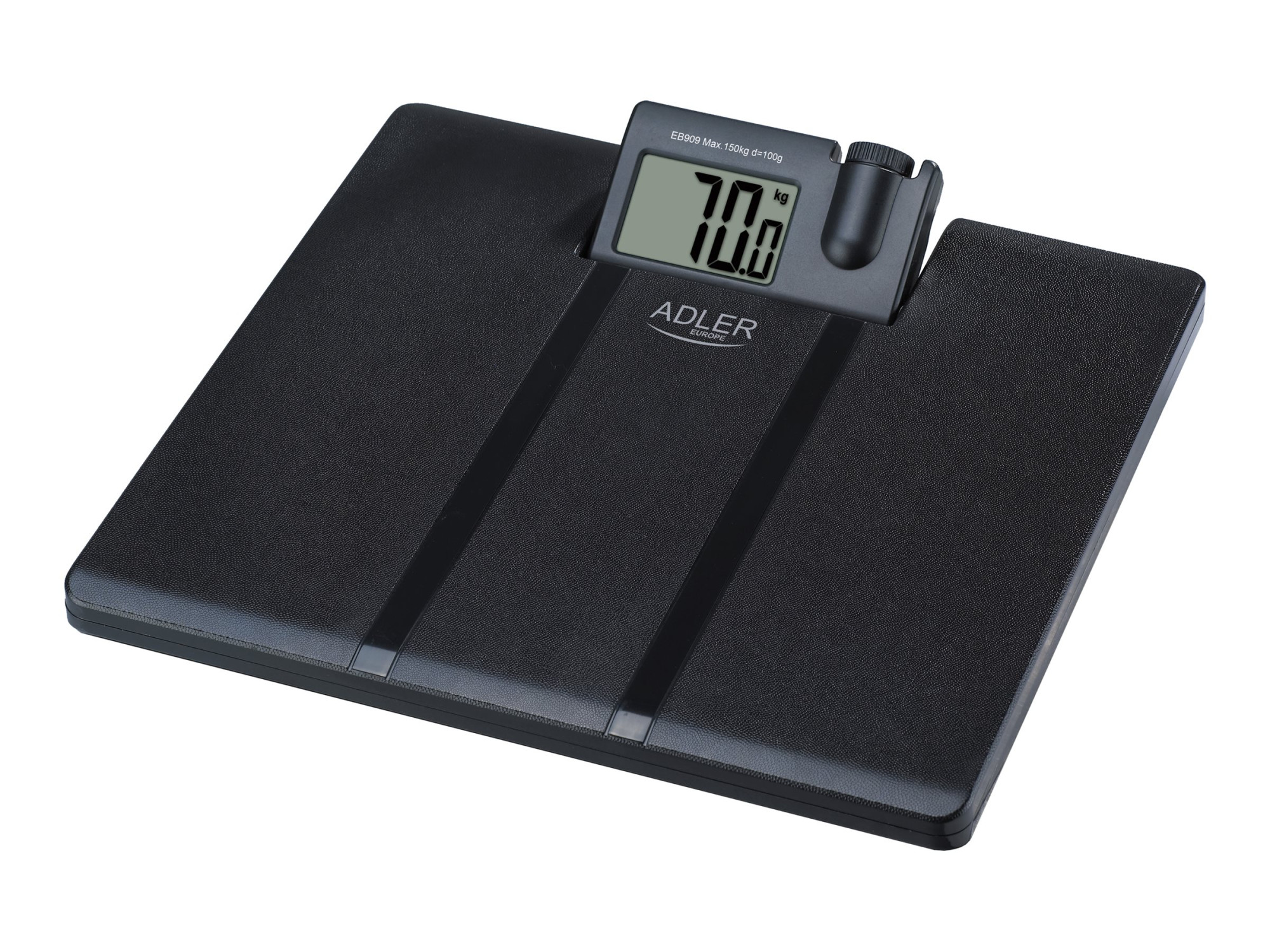 Adler | Bathroom Scale with Projector | AD 8182 | Maximum weight (capacity) 180 kg | Accuracy 100 g | Black - Image 2