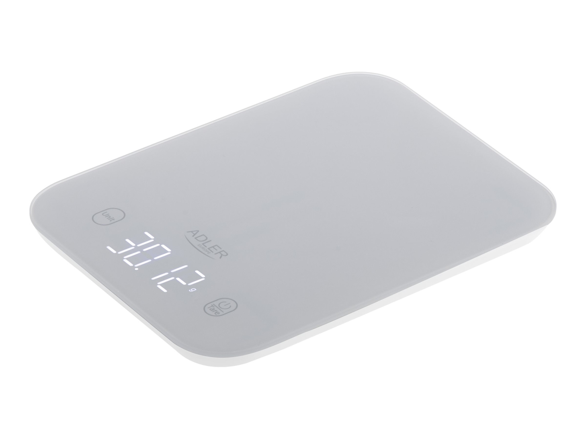 Adler Kitchen Scale | AD 3181g | Graduation 1 g | Display type LED | Grey - Image 2