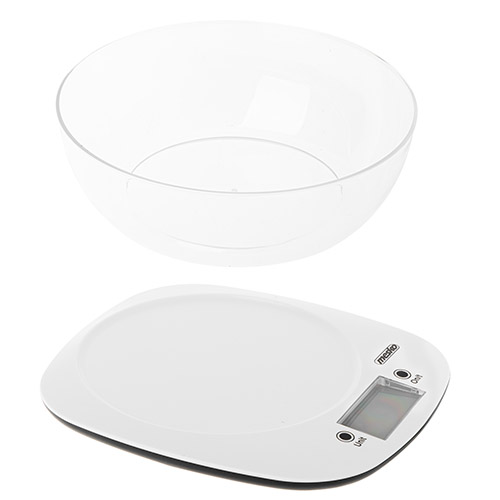 Adler Kitchen Scale with a bowl | MS 3179w | Graduation 1 g | Display type LCD | White - Image 3