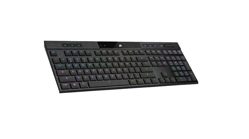 Corsair | Gaming Keyboard | K100 AIR RGB ULTRA-THIN | Gaming keyboard | Wireless/Wired | RGB LED light | NA | Black | CHERRY MX Ultra Low Profile Tactile | Wireless connection
