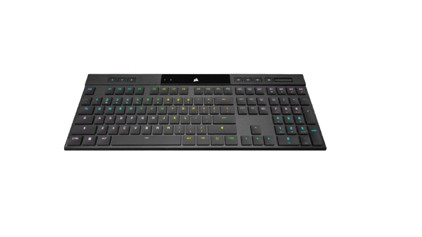 Corsair | Gaming Keyboard | K100 AIR RGB ULTRA-THIN | Gaming keyboard | Wireless/Wired | RGB LED light | NA | Black | CHERRY MX Ultra Low Profile Tactile | Wireless connection - Image 3