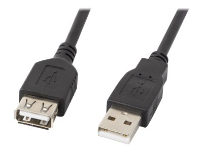 Lanberg USB-A 2.0 Cable 1.8 m | CA-USBE-10CC-0018-BK | USB Type-A to USB Type-A - Image 2