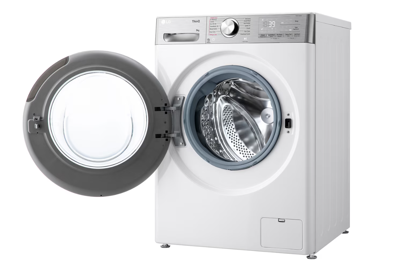 LG Washing machine with dryer | F4DR913P3WA | Energy efficiency class A/D | Front loading | Washing capacity 13 kg | 1400 RPM | Depth 62 cm | Width 60 cm | Display | LED | Drying system | Drying capacity 7 kg | Steam function | Direct drive | Wi-Fi | White - Image 10