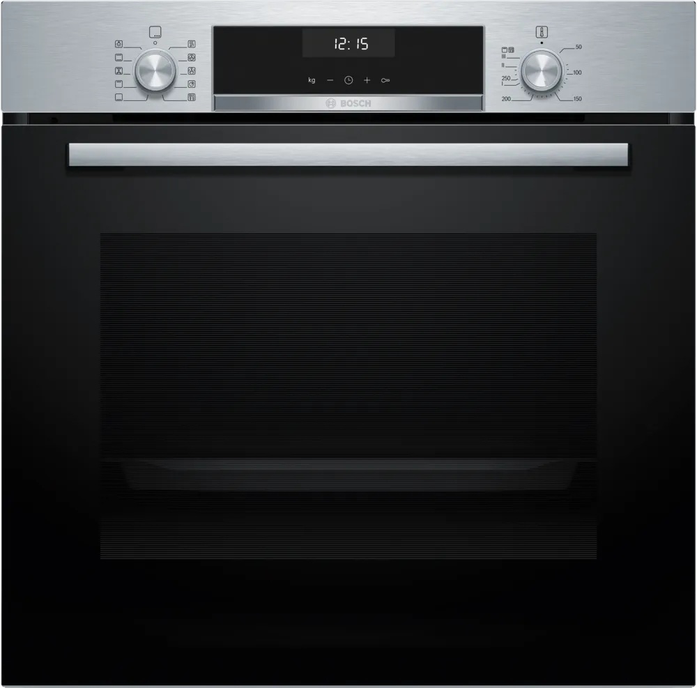 Bosch Oven | HBG517CS3 | 71 L | Electric | Hydrolytic | Knobs | Height 59.5 cm | Width 59.4 cm | Stainless steel - Image 2