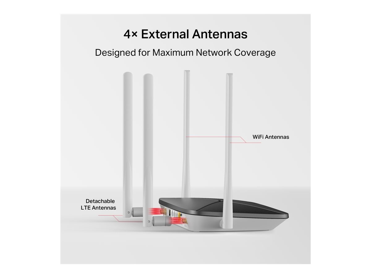 Mercusys MB135-4G AC1200 Wi-Fi 4G LTE Router, Build-In 150Mbps 4G LTE Modem | Mercusys - Image 3