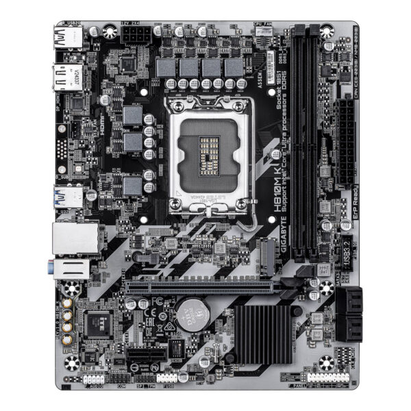 Gigabyte H810M K | Processor family Intel | Processor socket LGA1851 | DDR5 | Supported hard disk drive interfaces M.2, SATA | Number of SATA connectors 4