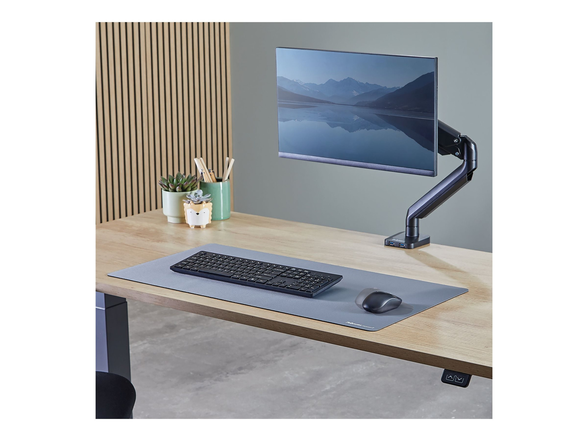 Fellowes Desk Mat | Breyta | 800 x 400 x 2.5 mm | Marine - Image 4