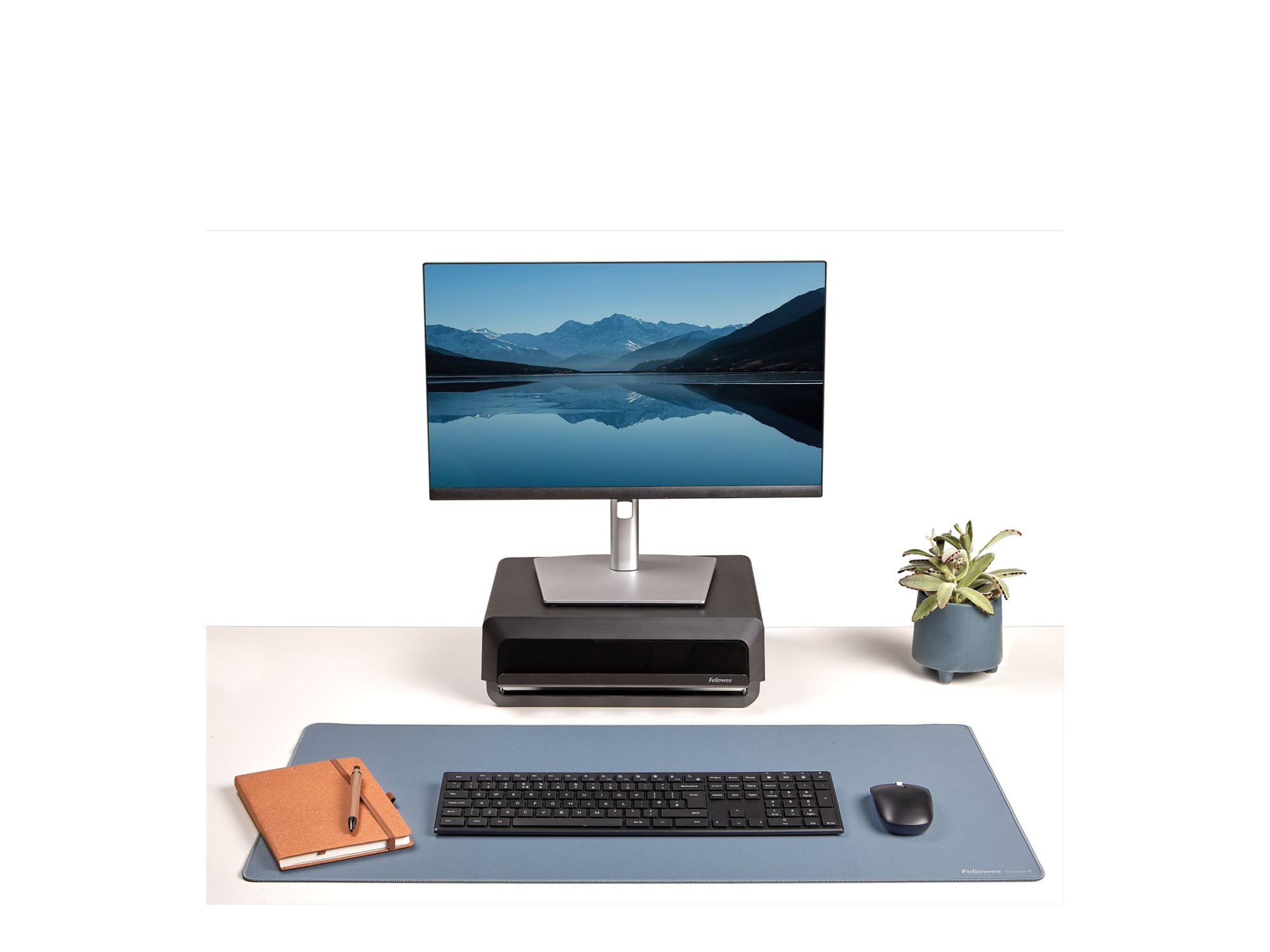 Fellowes Desk Mat | Breyta | 800 x 400 x 2.5 mm | Marine - Image 5