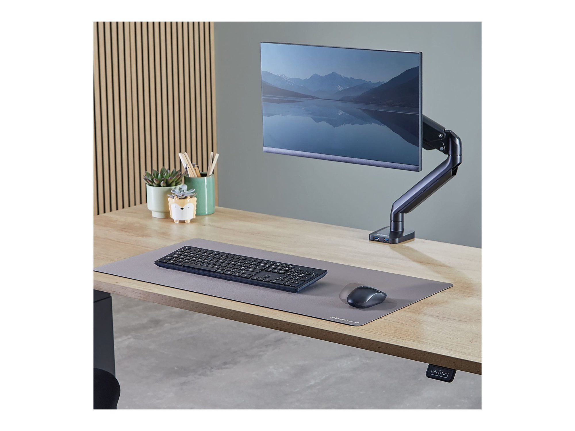 Fellowes Desk Mat | Breyta | 800 x 400 x 2.5 mm | Grey - Image 4