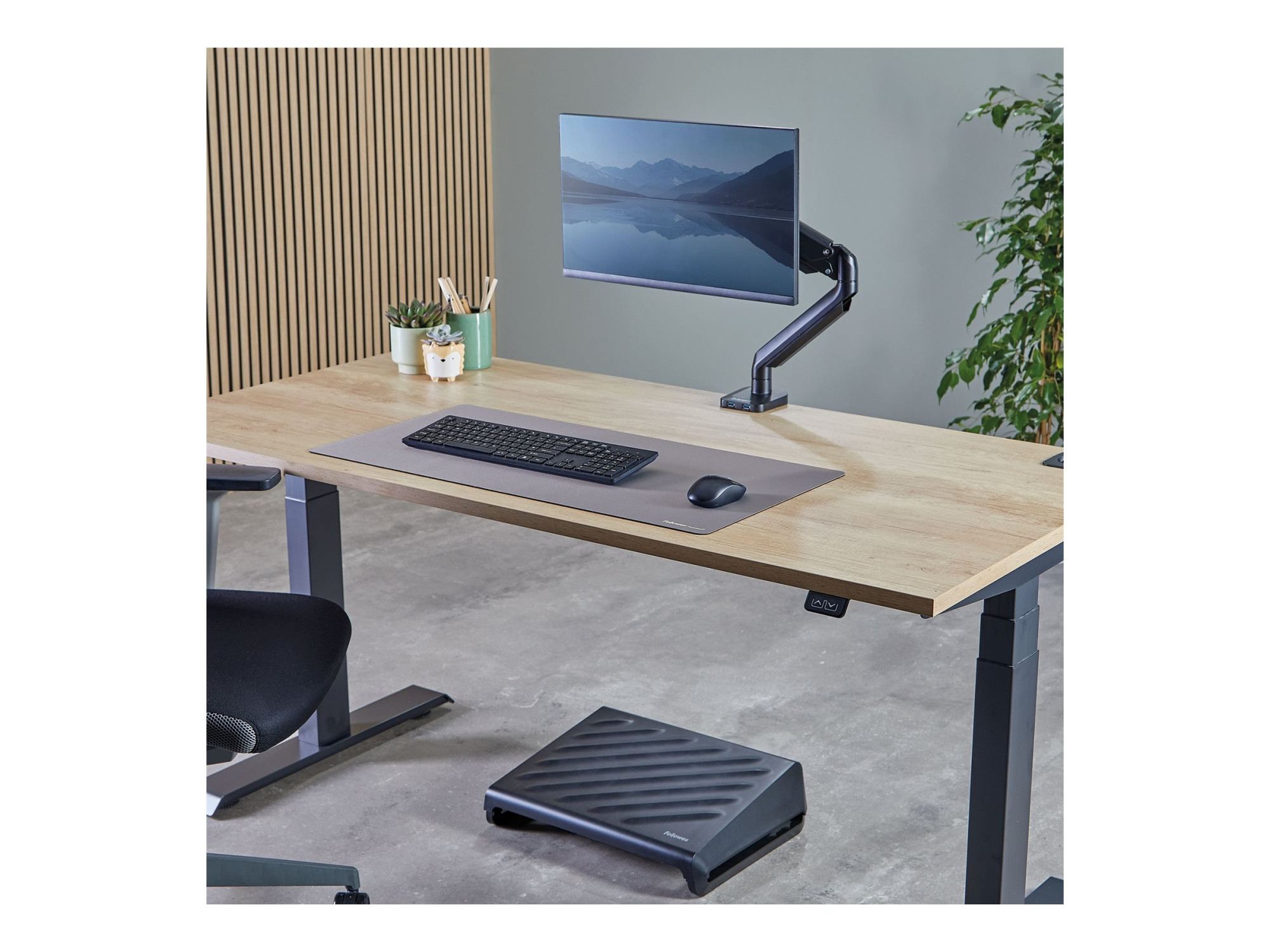 Fellowes Desk Mat | Breyta | 800 x 400 x 2.5 mm | Grey - Image 5