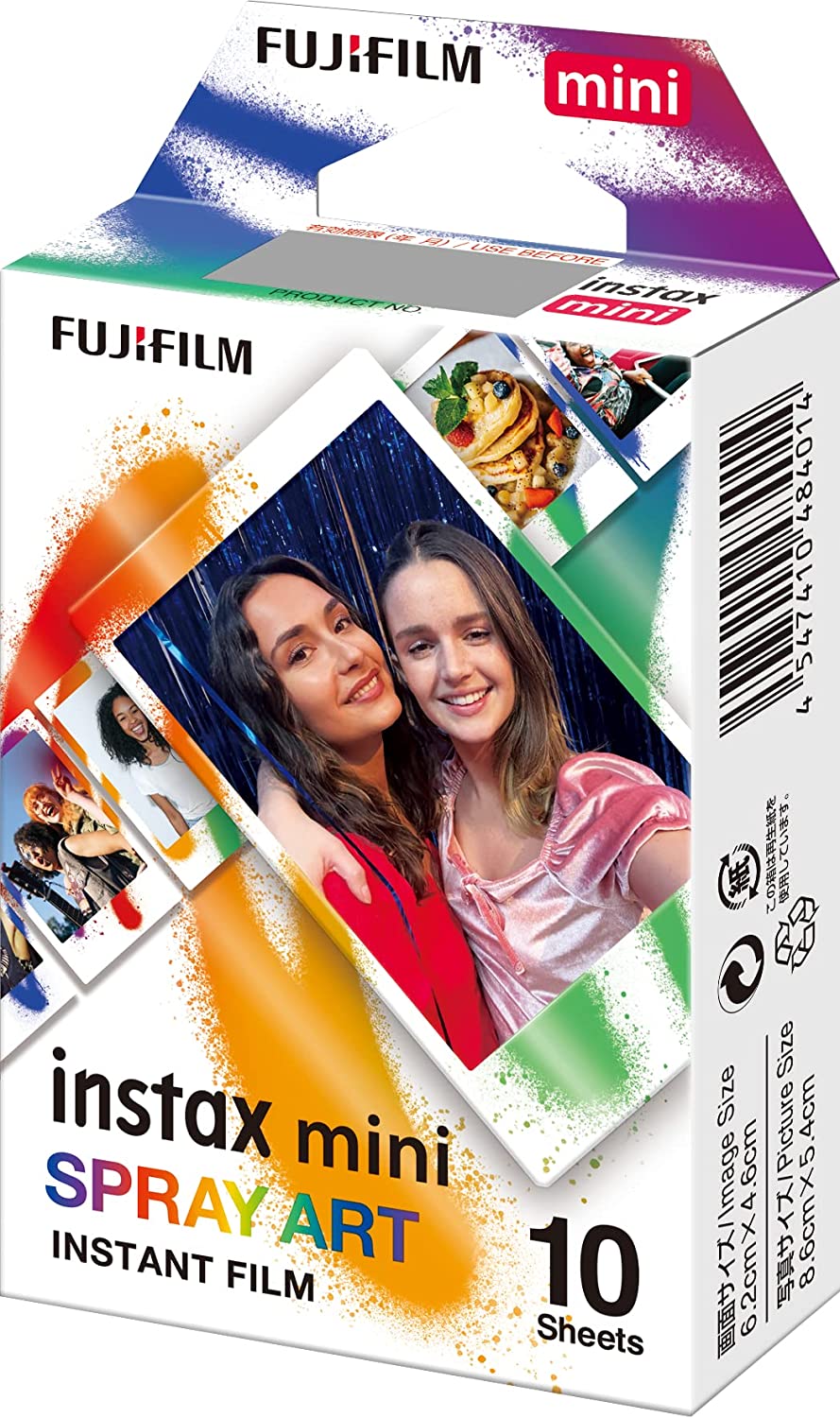 Fujifilm | Instax Mini | Art Spray Sheet (10pl) Instant Film | 54 x 86 mm | Hi-Speed ISO 800 – With superb grain quality, INSTAX Contact Sheet Film ensures vibrant colors and natural skin tones - Image 2