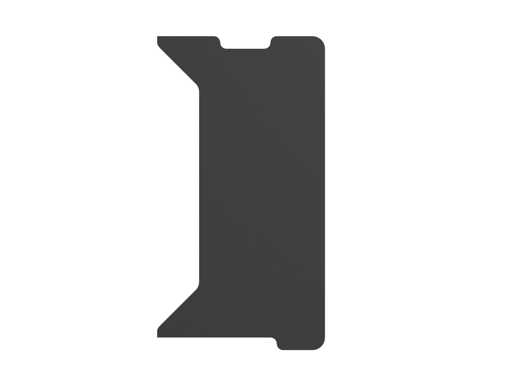 Genesis | Holm Modular Side Desk Top Right 40cm | NDS-2279 | Anthracite Black