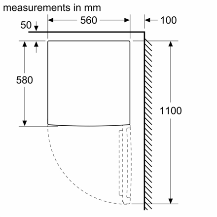 Bosch Refrigerator | KTR15NWEB | Energy efficiency class E | Free standing | Larder | Height 85 cm | Fridge net capacity 134 L | Display | 39 dB | White - Image 4