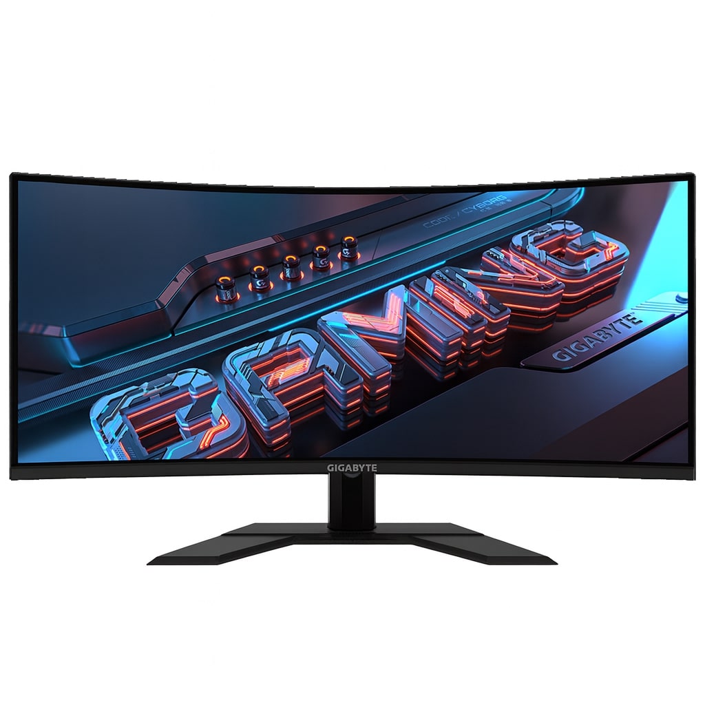 Gigabyte | GS34WQC A | 34 " | SS VA | WQHD | 120 Hz | 1 ms | 3440 x 1440 pixels | 300 cd/m² | HDMI ports quantity 1 - Image 2