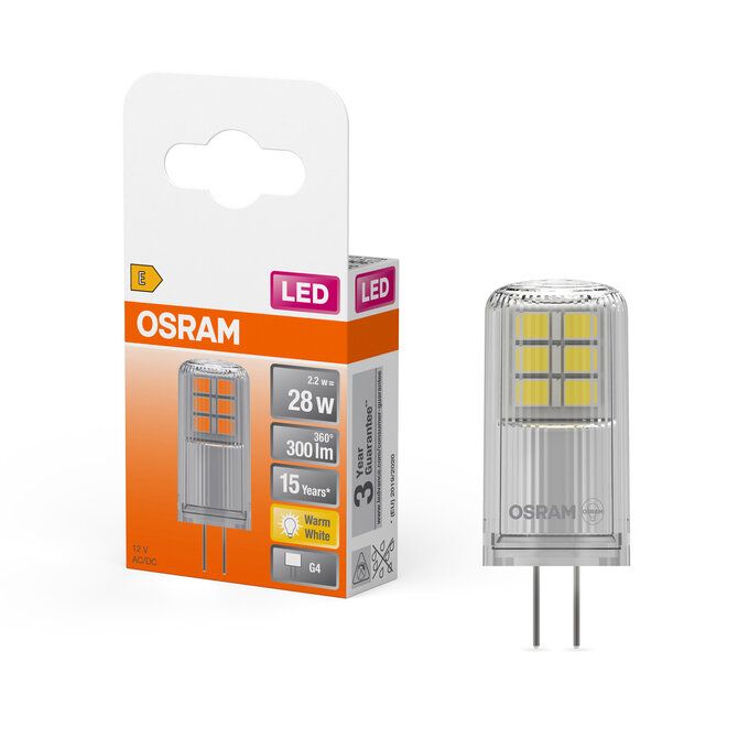 Osram LED PIN 12V Clear 28 Non-dim | G4 | 2.2 W | Warm White - Image 5