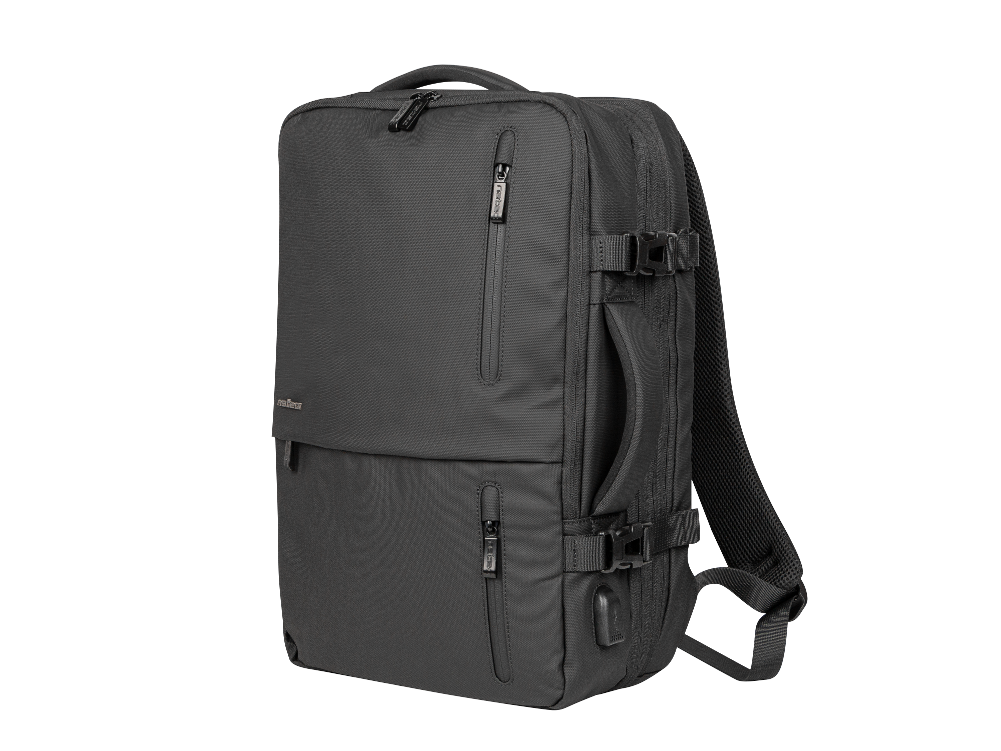 Natec | Camel Pro | Laptop Backpack | Fits up to size 17.3 " | Backpack | Black - Image 2