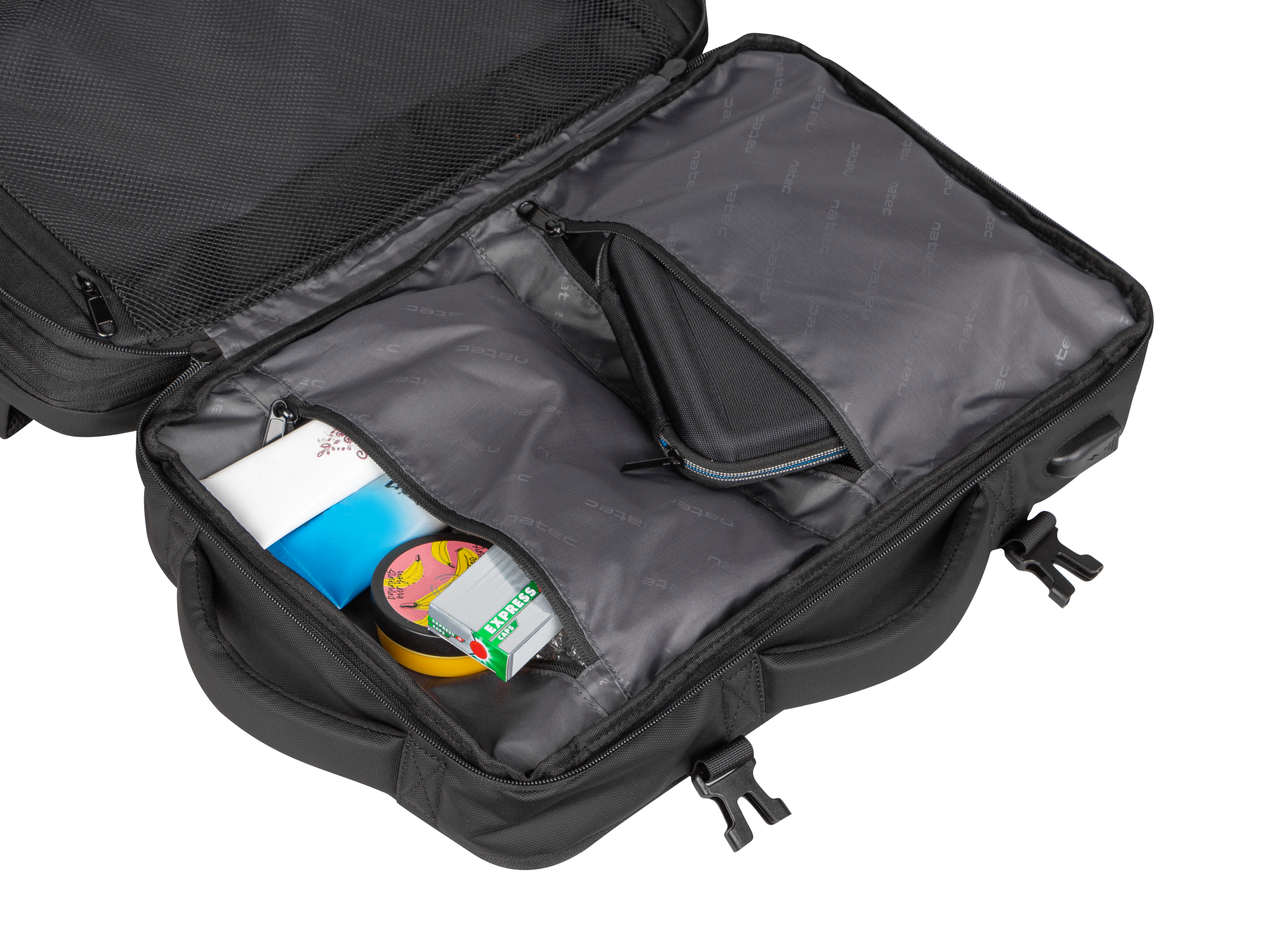 Natec | Camel Pro | Laptop Backpack | Fits up to size 17.3 " | Backpack | Black - Image 8